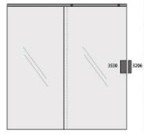 AL Kit 10 Fechadura para porta V/A Blindex