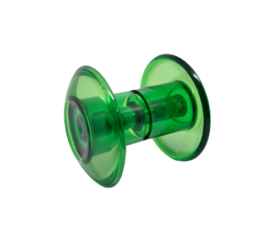 Puxador de Acrílico Verde para fixar em Portas